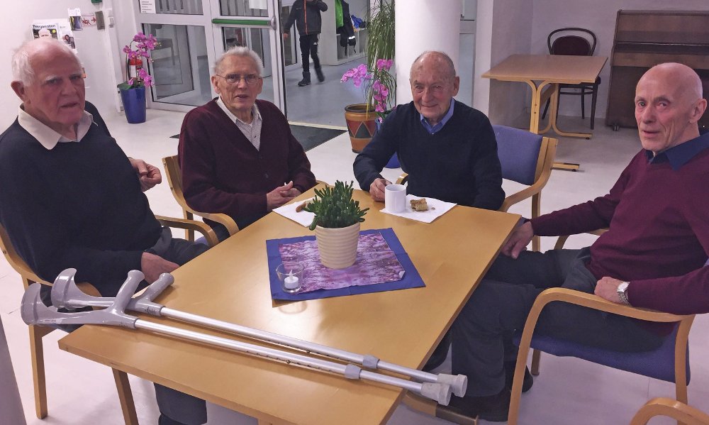 Fra venstre: Karl Solberg, Oddvar Haveraaen, Jan Erik Ramsøy og Geir Goffeng